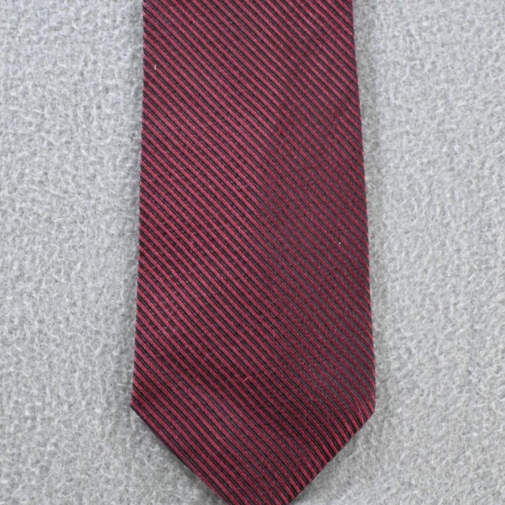 Bruno Piattelli Mens Extra Long Italian Silk Striped Tie Burgundy Black Map